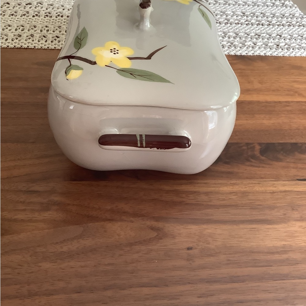 Vintage Weil Ware California blossoms casserole dish with lid -3A - Picture 3 of 8